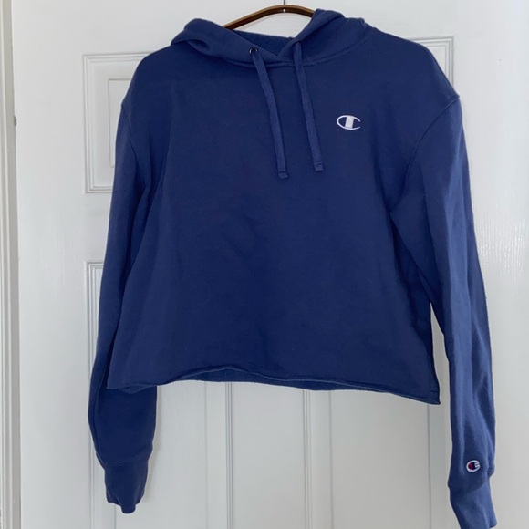 Champion raw edge cropped hoodie - Picture 2 of 6